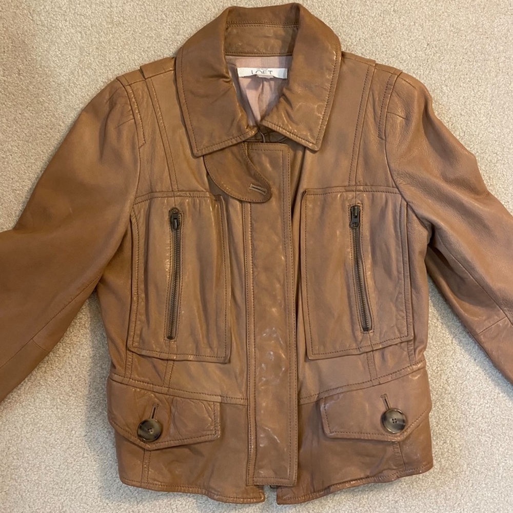 Ann Taylor loft women’s vintage bomber jacket size 10